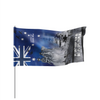 Australia Flag Parade Anzac Day Remember All The Battles Fought Blue